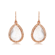 Show details for Classic Rose Gold Plated Dangle Earrings with Beautiful Craftmanship