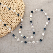 Show details for Hypoallergenic Platinum Plated Copper or Brass Long Chain Necklace with Easy Return