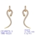 Picture of Inexpensive Gold Plated White Dangle Earrings from Reliable Manufacturer