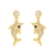 Picture of Hypoallergenic Gold Plated Copper or Brass Dangle Earrings with Easy Return