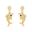 Show details for Hypoallergenic Gold Plated Copper or Brass Dangle Earrings with Easy Return