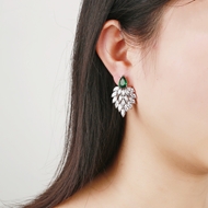 Picture of Luxury Green Dangle Earrings at Unbeatable Price