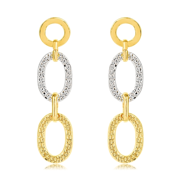 Picture of New Season Gold Plated Zinc Alloy Dangle Earrings with SGS/ISO Certification