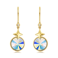 Picture of Bulk Gold Plated Cubic Zirconia Dangle Earrings Exclusive Online