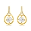 Show details for Copper or Brass Cubic Zirconia Dangle Earrings with Full Guarantee