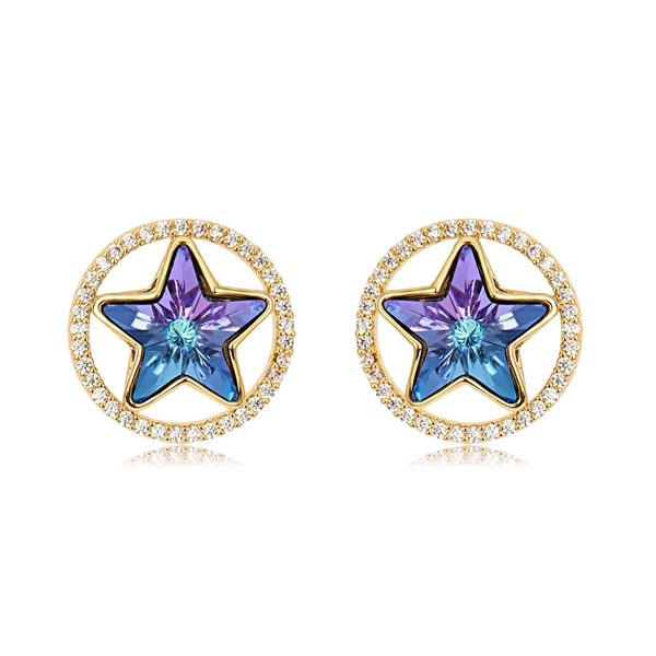 Picture of Beautiful Cubic Zirconia Star Big Stud Earrings