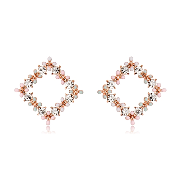 Picture of Copper or Brass Cubic Zirconia Big Stud Earrings at Unbeatable Price