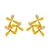 Picture of Unique Cubic Zirconia Yellow Big Stud Earrings