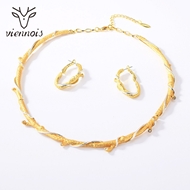 Picture of Fast Selling Gold Plated Dubai Necklace and Earring Set from Editor Picks