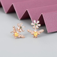 Show details for Buy Rose Gold Plated Yellow Big Stud Earrings with Wow Elements Show details for Buy Rose Gold Plated Yellow Big Stud Earrings with Wow Elements