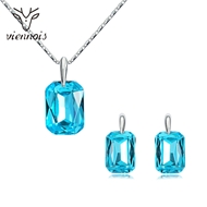 Picture of Classic Artificial Crystal Necklace and Earring Set with Fast Delivery