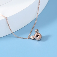 Picture of 16 Inch Rose Gold Plated Pendant Necklace in Flattering Style