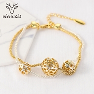 Picture of Brand New Gold Plated Big Fashion Bracelet with Full Guarantee