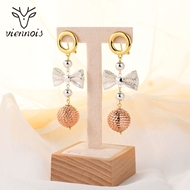 Picture of Sparkly Dubai Gold Plated Dangle Earrings