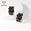 Show details for Popular Enamel Gold Plated Stud Earrings