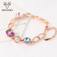 Picture of Affordable Rose Gold Plated Colorful Fashion Bracelet in Exclusive Design