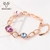 Picture of Affordable Rose Gold Plated Colorful Fashion Bracelet in Exclusive Design