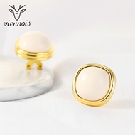 Picture of Classic White Stud Earrings Online Only