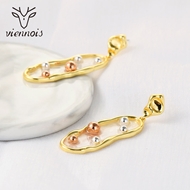 Picture of Irresistible Gold Plated Big Dangle Earrings As a Gift