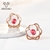 Picture of Wholesale Gold Plated Flowers & Plants Stud Earrings with No-Risk Return