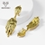 Picture of Charming Gold Plated Dubai Dangle Earrings As a Gift