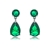 Picture of Inexpensive Platinum Plated Cubic Zirconia Dangle Earrings in Flattering Style