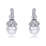 Picture of Luxury White Dangle Earrings with 3~7 Day Delivery