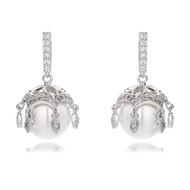 Picture of Luxury Cubic Zirconia Dangle Earrings From Reliable Factory