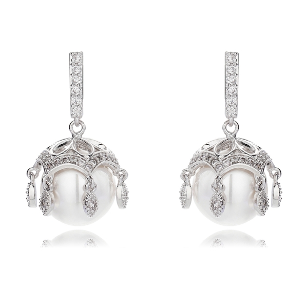 Picture of Luxury Cubic Zirconia Dangle Earrings From Reliable Factory