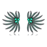 Picture of Fancy Medium Gunmetal Plated Stud Earrings