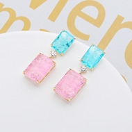 Picture of Funky Medium Pink Dangle Earrings