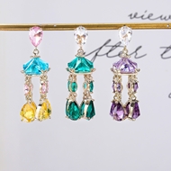 Picture of Trendy Gold Plated Luxury Dangle Earrings with No-Risk Refund