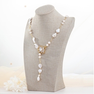 Picture of Filigree Big Artificial Pearl Long Pendant