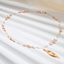 Show details for Copper or Brass Artificial Pearl Long Pendant in Flattering Style