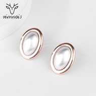 Picture of Amazing Big Gold Plated Stud Earrings