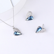 Show details for Nice Swarovski Element Blue 2 Piece Jewelry Set Show details for Nice Swarovski Element Blue 2 Piece Jewelry Set