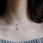 Show details for New Cubic Zirconia Platinum Plated Pendant Necklace