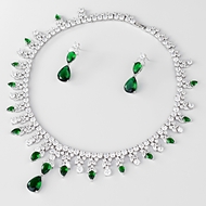 Show details for Luxury Platinum Plated 2 Piece Jewelry Set with Fast Delivery Show details for Luxury Platinum Plated 2 Piece Jewelry Set with Fast Delivery