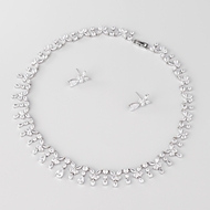 Show details for Staple Big Platinum Plated 2 Piece Jewelry Set Show details for Staple Big Platinum Plated 2 Piece Jewelry Set