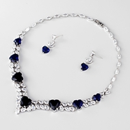 Show details for Low Cost Platinum Plated Love & Heart 2 Piece Jewelry Set with Low Cost Show details for Low Cost Platinum Plated Love & Heart 2 Piece Jewelry Set with Low Cost