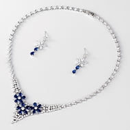 Show details for Fast Selling Blue Platinum Plated 2 Piece Jewelry Set from Editor Picks Show details for Fast Selling Blue Platinum Plated 2 Piece Jewelry Set from Editor Picks