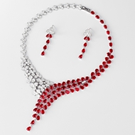 Show details for Luxury Red 2 Piece Jewelry Set with Beautiful Craftmanship Show details for Luxury Red 2 Piece Jewelry Set with Beautiful Craftmanship