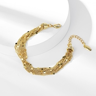 Picture of Zinc Alloy Gold Plated Fashion Bracelet with Unbeatable Quality