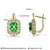 Picture of Copper or Brass Green Stud Earrings with Unbeatable Quality