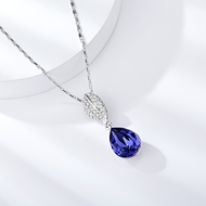 Show details for Fashionable Platinum Plated Small Pendant Necklace Show details for Fashionable Platinum Plated Small Pendant Necklace