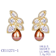 Picture of Low Price Copper or Brass Cubic Zirconia Dangle Earrings from Trust-worthy Supplier