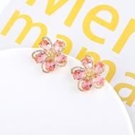 Picture of Amazing Big Gold Plated Dangle Earrings