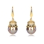 Show details for Trendy Gold Plated Luxury Dangle Earrings with No-Risk Refund