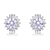 Picture of Amazing Medium Platinum Plated Stud Earrings