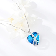 Show details for Love & Heart Blue Pendant Necklace with Beautiful Craftmanship Show details for Love & Heart Blue Pendant Necklace with Beautiful Craftmanship
